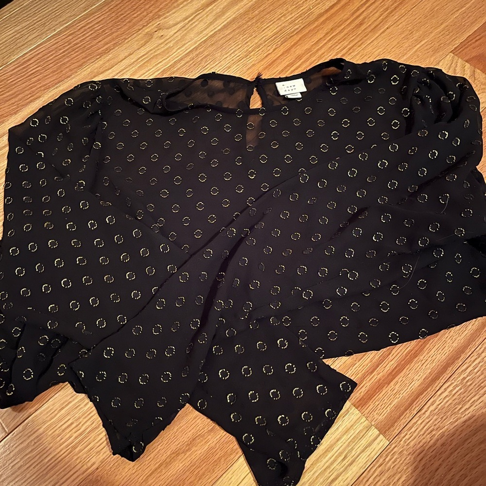 Sheer dot shirt